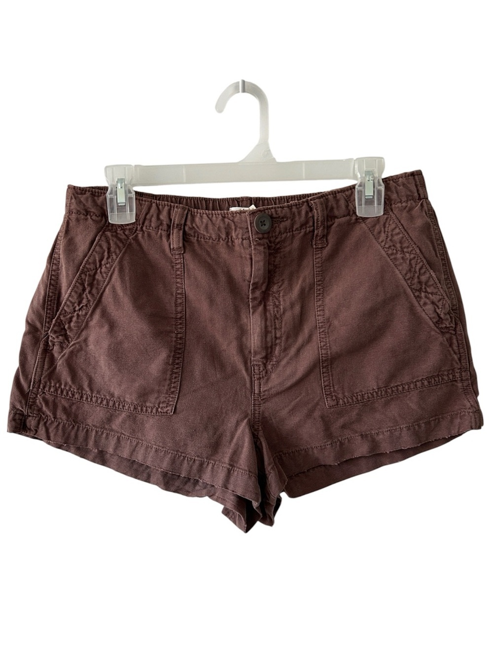 Aerie Brown Cotton Blend Shorts NWT Size M